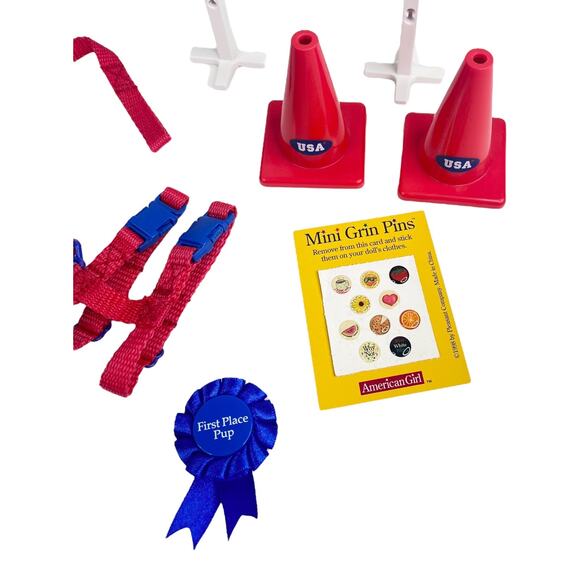 American Girl Today COCONUT AGILITY SET Dog Leash Collar Jump Cones Magnetic Toy - Picture 5 of 7
